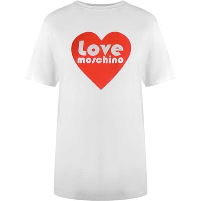 Love Moschino Dames/dames Katoenen T-shirt (Wit)
