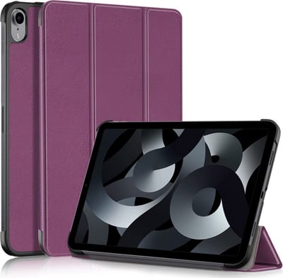 Peachy Trifold kunstleer hoes geschikt voor iPad 10e gen 10.9 inch 2022 - paars