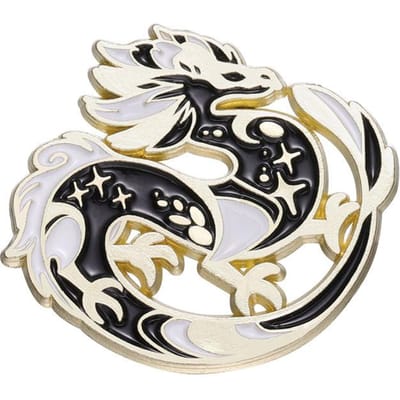 Monstre Dinosaure Grand Pengbird Renard à Neuf Queues Carpe Dorée Grue Broche à Revers Émaillée Broche Métallique Dessin Animé Bijoux Pour Femmes Hommes Chapeau beige