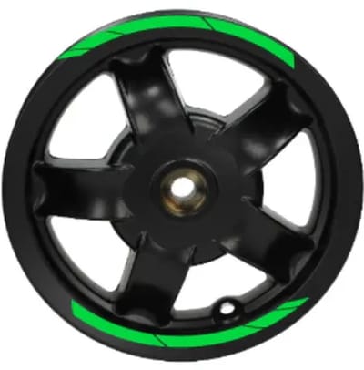 Piaggio Zip Stickerset - Velg Stickers - Fluor Groen