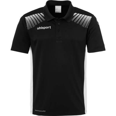 Uhlsport Goal Polo Shirt Zwart-Wit Maat 140