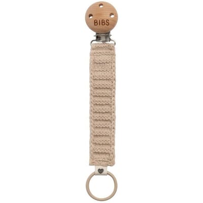 BIBS Fopspeenketting Knitted Vanilla 1 Tang