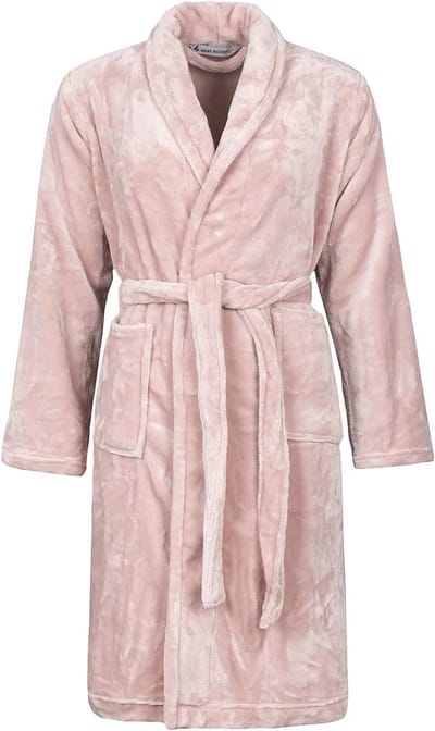 Dames Luxe Zachte Fleece Badjas zonder Capuchon - Warmtehouders voor Ultiem Comfort