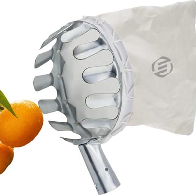 Equivera Appelplukker - Fruitplukker - Appel Plukker - Fruit Plukker - Fruitplukker met Steel - Appelplukker met Steel - Vluchtenplukker - Gemakkelijk fruit plukken!