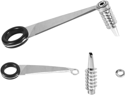 Dailygoods- Spiraalsnijder Roestvrij Staal - Handmatige Groentesnijder - 2 Stuks - Aardappel/Komkommer Snijder - Keukenaccessoires - Stevig en Duurzaam