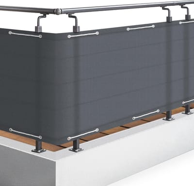 Ondoorzichtig Balkonscherm 90x500cm - Ideale Bescherming Tegen Wind en Blikken