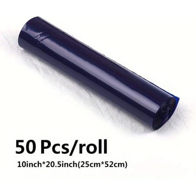 Dikke en duurzame spuitzakken (21 inch) Voor het decoreren met glazuur en frosting - Wegwerpbare, versterkte plastic spuitzakken - Verpakking van 50 stuks 50 pcs Dark blue（25*52cm） blue