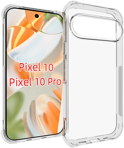 MobyDefend Hoesje - Geschikt voor Google Pixel 10 / Google Pixel 10 Pro - Transparante Shockproof TPU Backcover - Verstevigde Hoeken - Volledig Doorzichtig