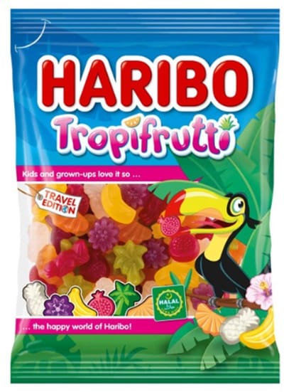 Haribo Tropi Frutti – Fruitgom – Halal - 30 x 100gram Voordeeldoos