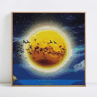 Diamantschilderij Volledige weergave Cartoon Hobby en handwerk Diamantborduurwerk 30x30 yellow