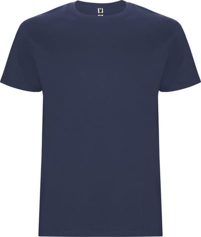 4 Pack T-shirts unisex met korte mouwen, 190 gram 'Stafford' Denimblauw - S