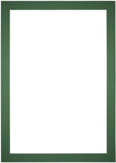 Passe-Partout Fotomaat 45x65 cm - Lijstmaat 50x75 cm - Groen Bos - Museumkarton - Fotolijst niet inbegrepen