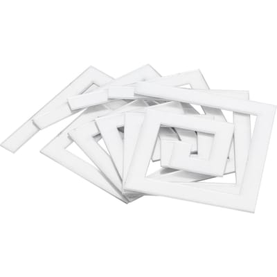 10 stuks 5x5CM DIY Taillelijn Spiegelstickers Moderne Acryl Muurstickers voor WoonkamerZilver zilver