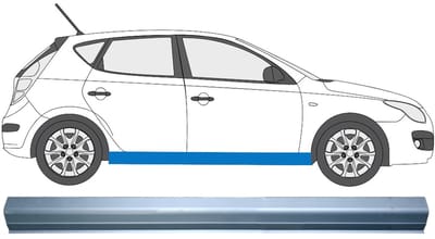 Reparatie dorpel voor Hyundai i30 2007-2012 / Links = Rechts (symmetrisch)