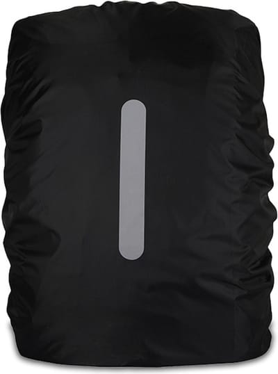 Waterdichte Rugzak Hoes - Reflecterende Regenhoes - 30/40 Liter - Medium - Zwart