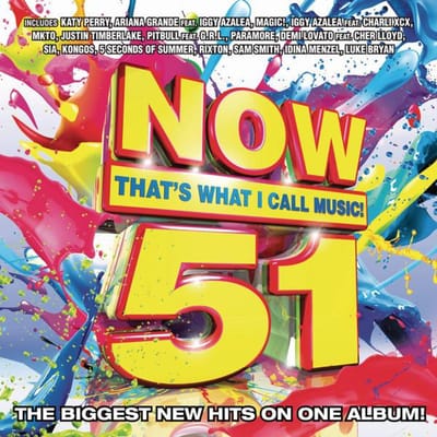 CD DIVERSE ARTIESTEN, JASON PEBWORTH, NA - Now 51: That's What I Call Music / 8884305282 Sony Music 2014 US Pop Gebruikt red