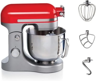 Planeetmenger - Keukenmachine - Zelf bakken - 11 snelheden - 5.5 liter kom - Rood