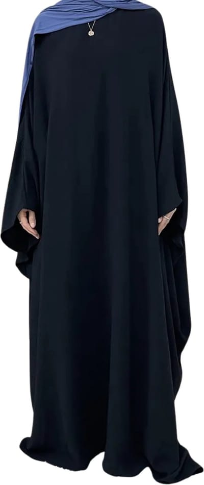 Nivard Islamitische Kleding - Djellaba Dames - Moslim Kleding - Arabisch Dames Kaftan - Alhamdulillah - Zwart