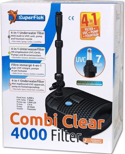 Superfish Combi clear 4000 - uvc 7 watt - 1950 l/uur