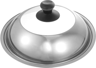 Universeel Deksel - Pan Deksel Koepel - Koken en Serveren - Roestvrij Staal - 32CM - Zilver