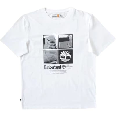 Timberland Sport Eenvoudig Comfortabel T-shirt met Korte Mouwen Unisex Tops Wit A29C5-100 L