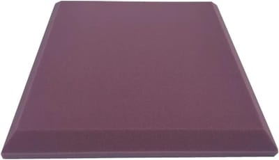 Akoestisch Schuim - Geluidsisolatie Panelen - Studio Geluid Verbeteren - Vlakke Panelen - 4 stuks 50x50 cm - Paars