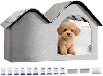Verkoelend Kattenhuis - Kat Koelbox - Huisdier Comfort - Dubbel Koelsysteem - 20.6D x 32.4B x 20.6H cm - Niet gespecificeerd