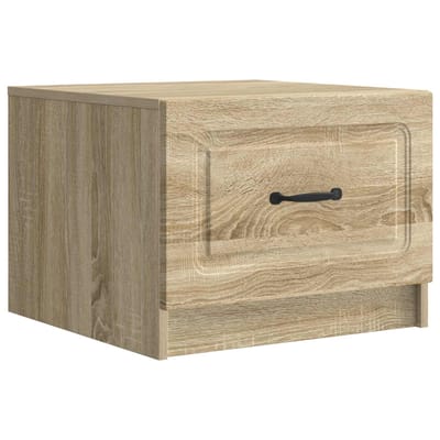vidaXL - Salontafel - Sonoma - Eiken - 49 - x - 50 - x - 37 - cm - Bewerkt - hout