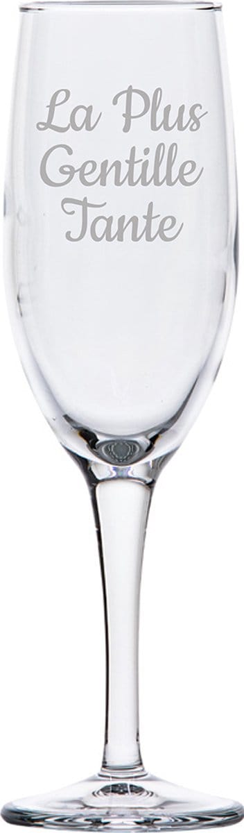 Champagneglas gegraveerd - 16,5cl - La Plus Gentille Tante