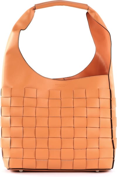 SEIDENFELT MANUFAKTUR Schoudertas SFM204 Hobo Peach Oranje