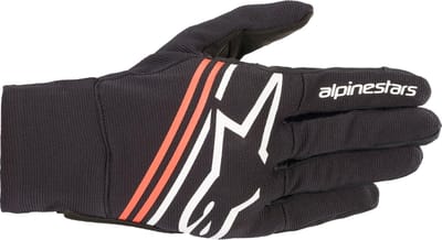 Alpinestars Reef Handschoenen Zwart Wit Fluo Rood - Handschoen