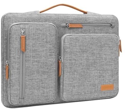 360 graden beschermende laptophoes met open zijtas, 4 ritszakken en handvat