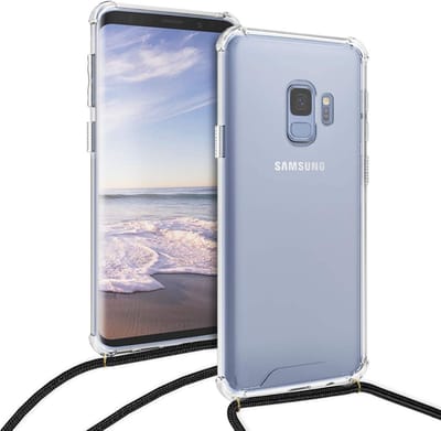 Arara Silicone Hoesje Samsung Galaxy S9 Transparant Hoesje met Zwarte draagkoord / Backcover / Case / Samsung