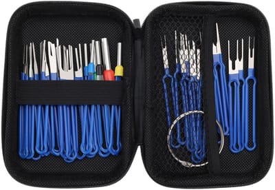 Allecto - Terminal Removal Tool Kit - Pin Extractor Tool - 36 Stuks - Blauw - Connector Ejector Kit - Geschikt voor Auto - Accessoires