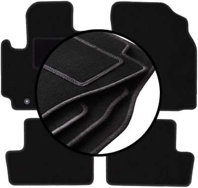 Complete set veloursmatten voor: Toyota RAV4 II 2WD 5-deurs (2001-2005)