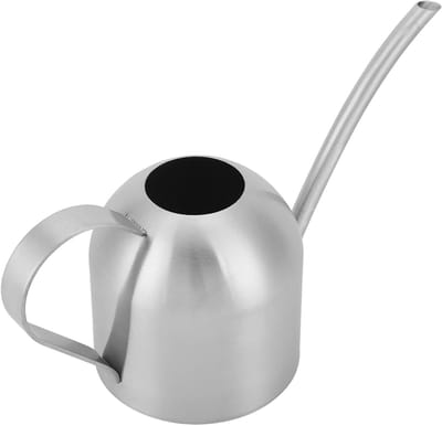 Gieter Roestvrij Staal - Metalen Waterbak - Planten Verzorgen - Lange Nek Uitloop - 500 ml - Zilver