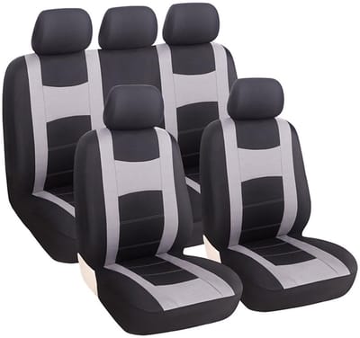 Dailygoods- Autostoelhoezen Set van 9 - Stoelbeschermer - Autobeschermhoes - Polyester - Geschikt voor 5 Zits Auto - Duurzaam en Waterdicht - Stoelhoes