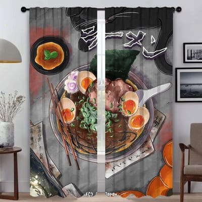 Halloween Decoratie Digitale Illustraties Raamgordijn voor Kamer 2 Paneel Gordijnen voor Slaapkamer Huis Interieur Gordijnen Shades W50xH70cmx2pcs-CL