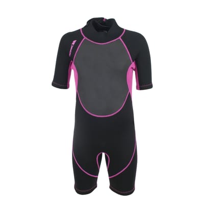 Trespass Childrens Girls Scubadive 3mm Kort Wetsuit (Zwart)