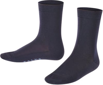 FALKE Cotton Finesse elegant fijn katoen sokken kinderen blauw - maat 23-26