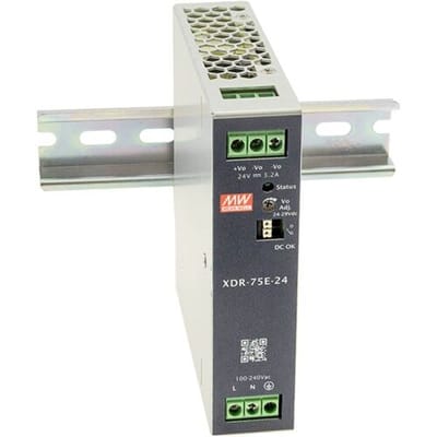 MW Mean Well MEAN WELL XDR-75E-12 DIN-rail netvoeding 12 V 6.3 A 75.6 W Inhoud 1 stuk(s)