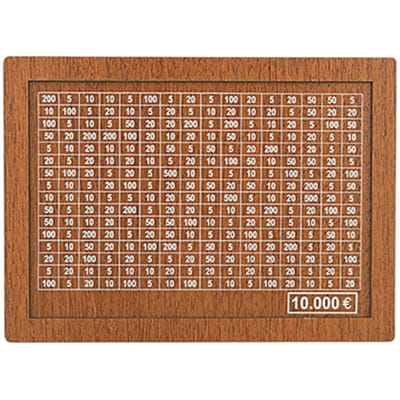 Houten spaarvarken met telpen 1000/2000/3000/5000/10000 Euro Geld spaardoos Contant geld houder Kinderen contant geld geldkistje Muntbank