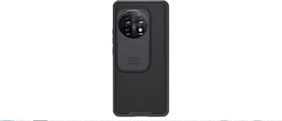 Geschikt voor Nillkin CamShield OnePlus 11 Hoesje met Camera Slider Back Cover Zwart