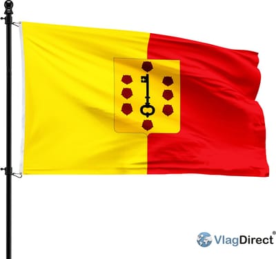 Komense vlag - Gemeente Komen-Waasten vlag - 90 x 150 cm.