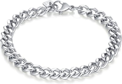 Twice As Nice Armband in edelstaal, gourmet 21cm