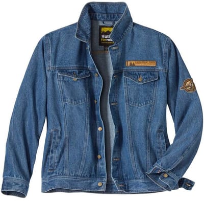 ATLAS FOR MEN - Blauw spijkerjack - Heren - Verkrijgbaar in grote maten - L