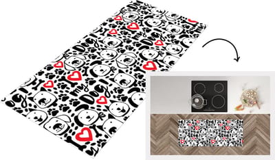 Keukenloper - Loper keuken - Patronen - Hond - Quote - 120x50 cm - Keukenloper vinyl