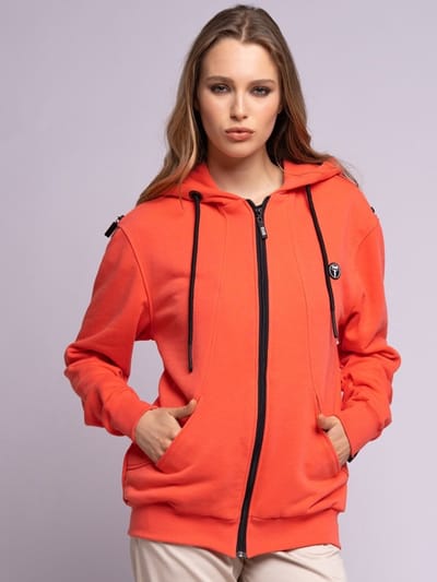 1'618 Zip-Up Hoodie - Peach