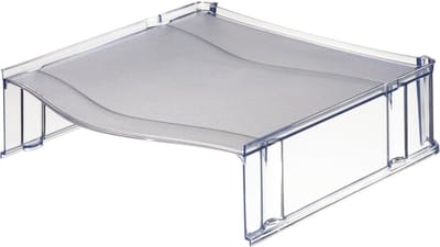 Leitz Plus - letter tray riser - transparent grey