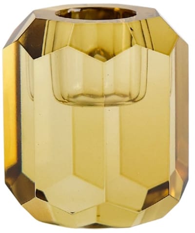 Glazen kandelaar kristal warm groen – Ø2,2 cm – luxe design – Aifcandles